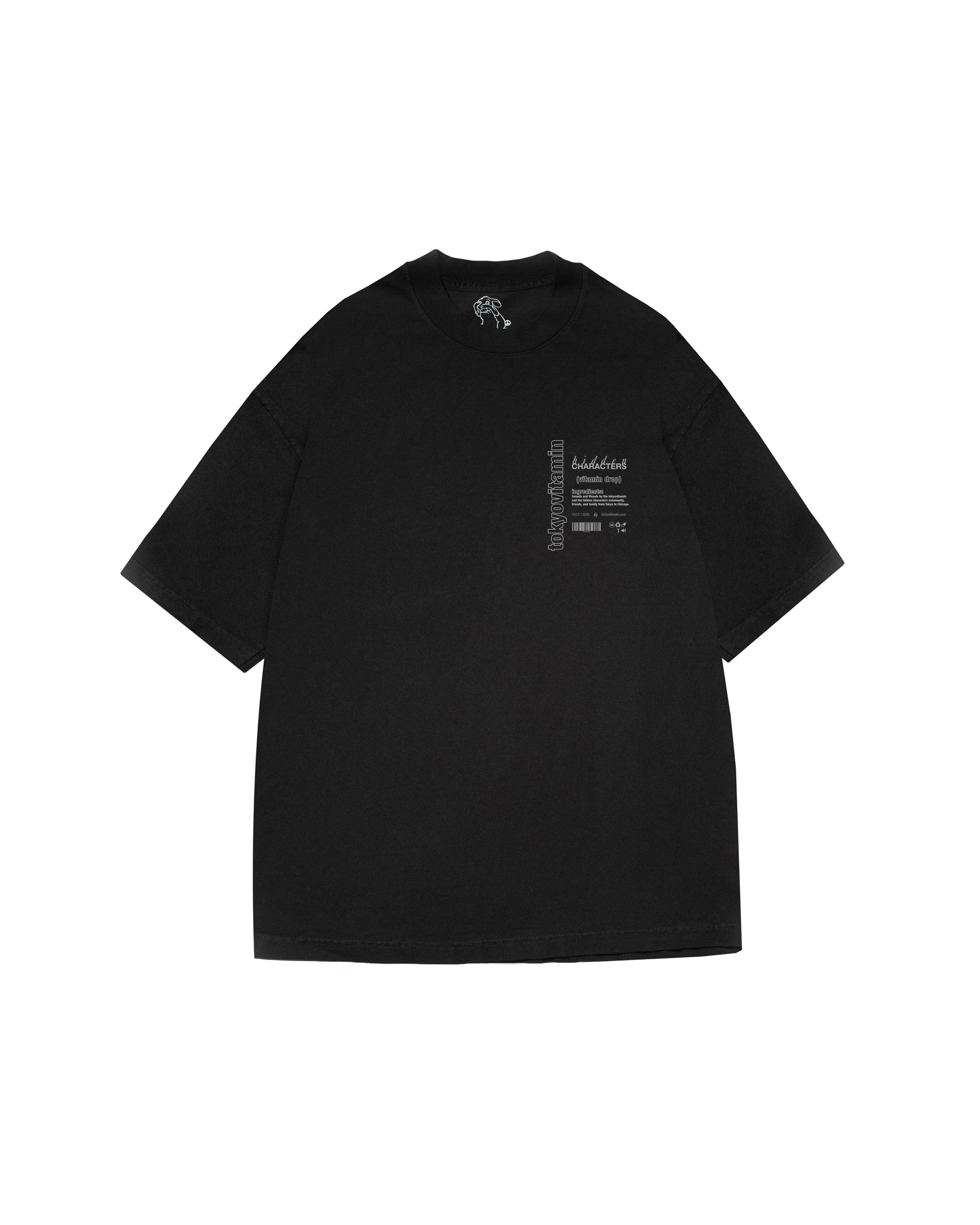 HC x TOKYOVITAMIN RADIO T-SHIRT [BLACK/REFLECTIVE]