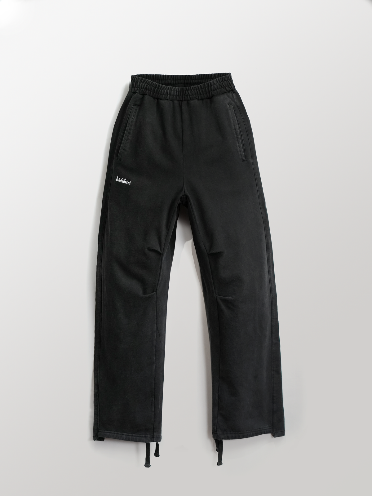 DART SWEAT PANTS [RINSED BLACK]