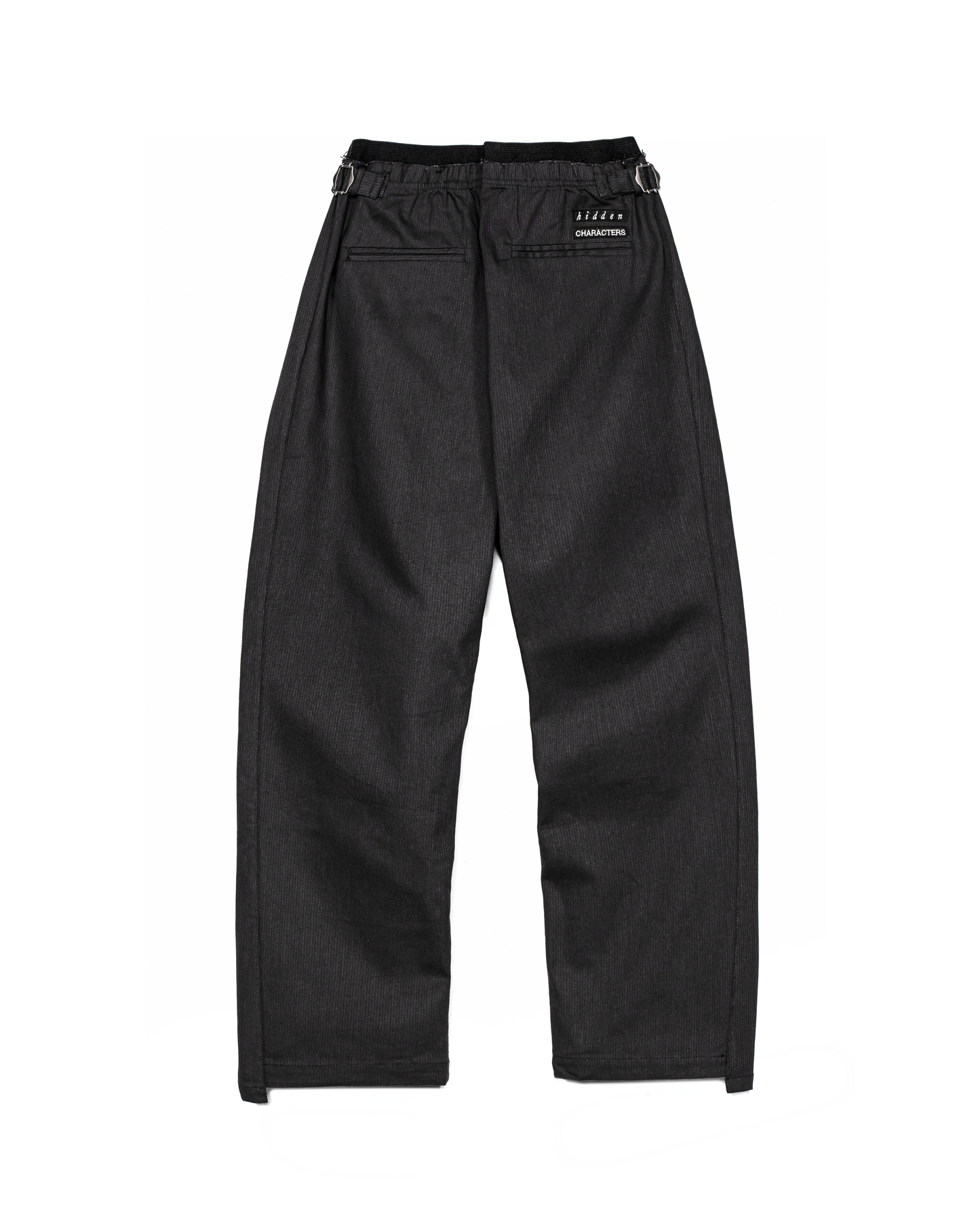 COMBO PLEATED PANTS [CHARCOAL]