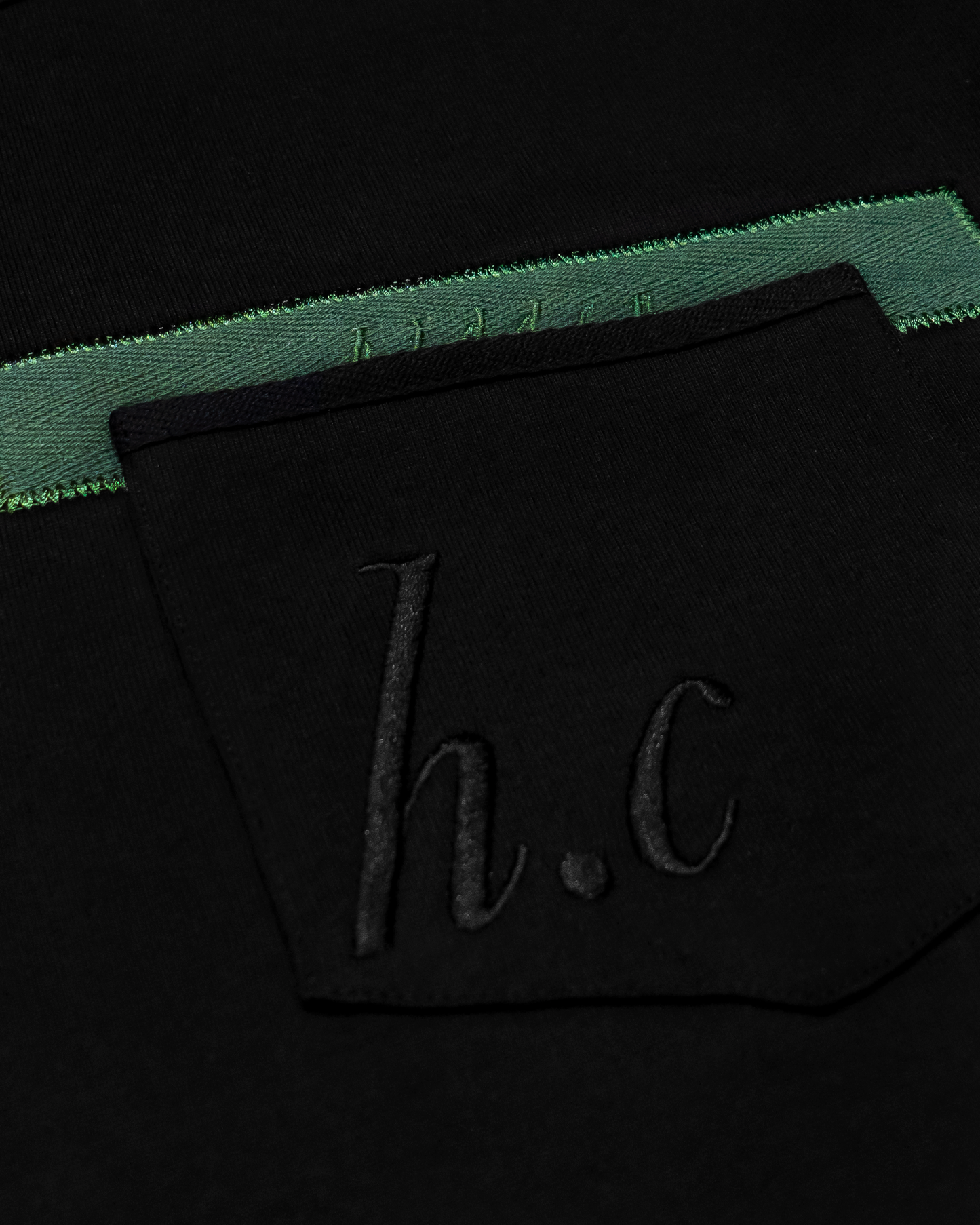 h.c TWILL POCKET T [BLACK]