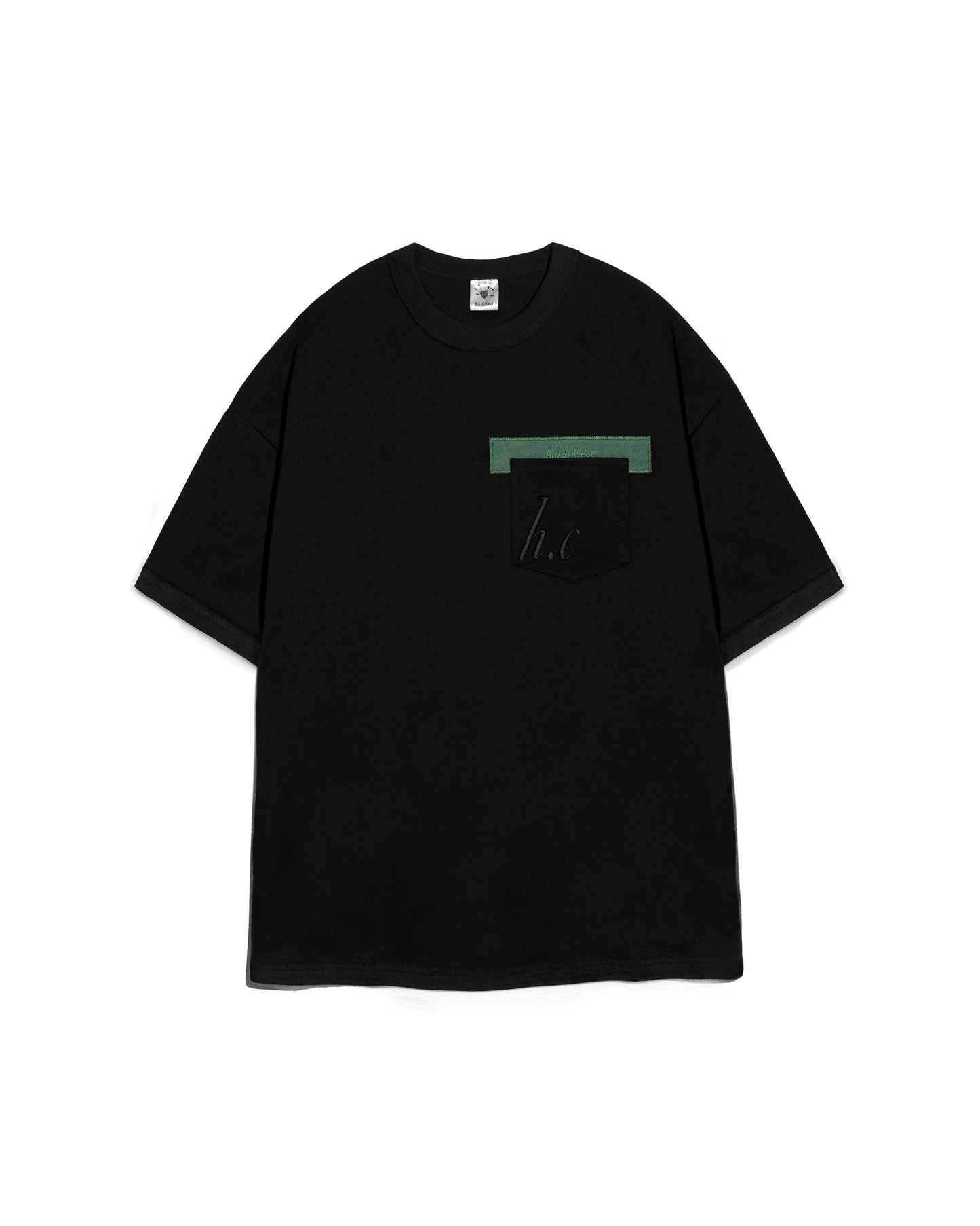 h.c TWILL POCKET T [BLACK]