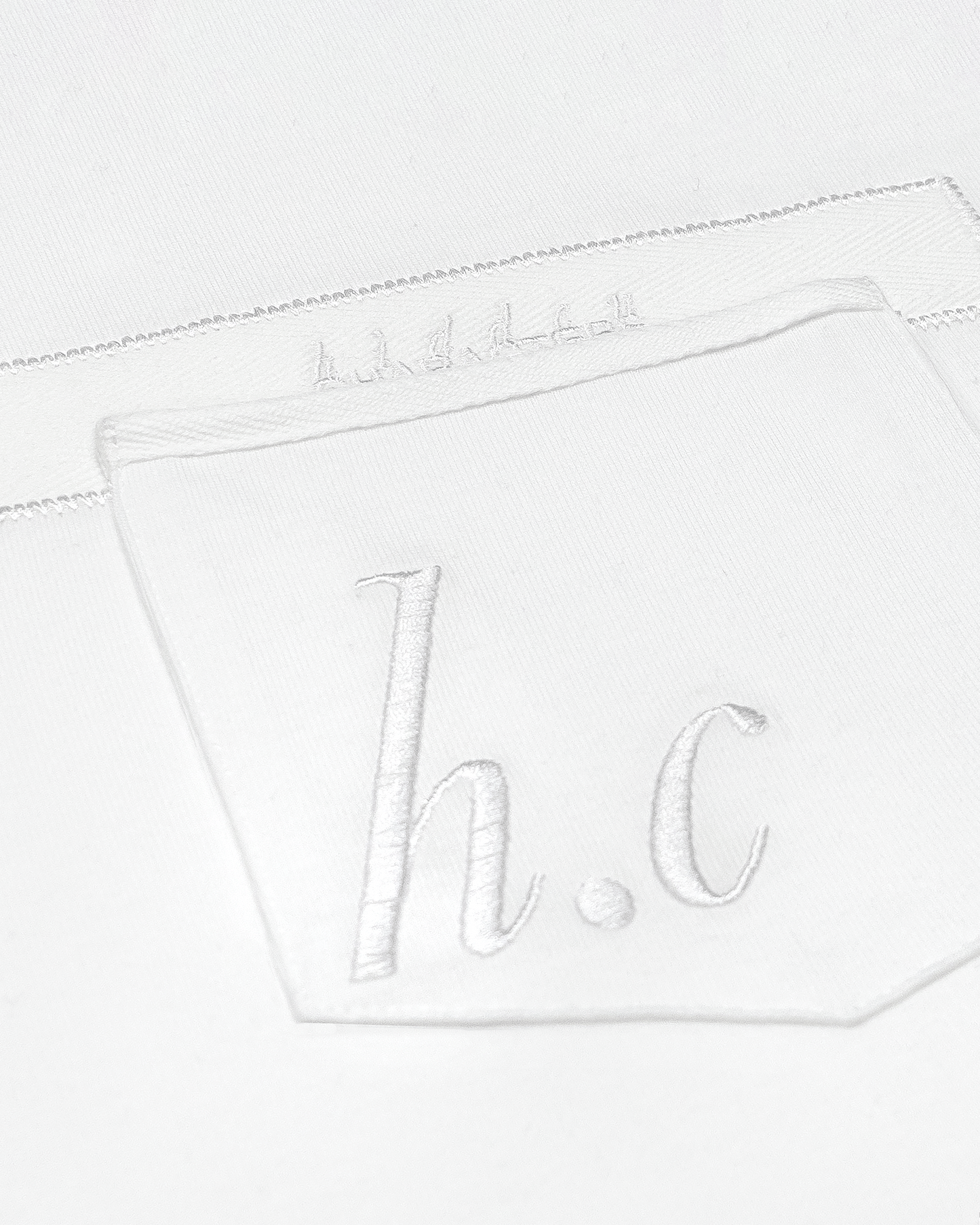 h.c TWILL POCKET T [WHITE]