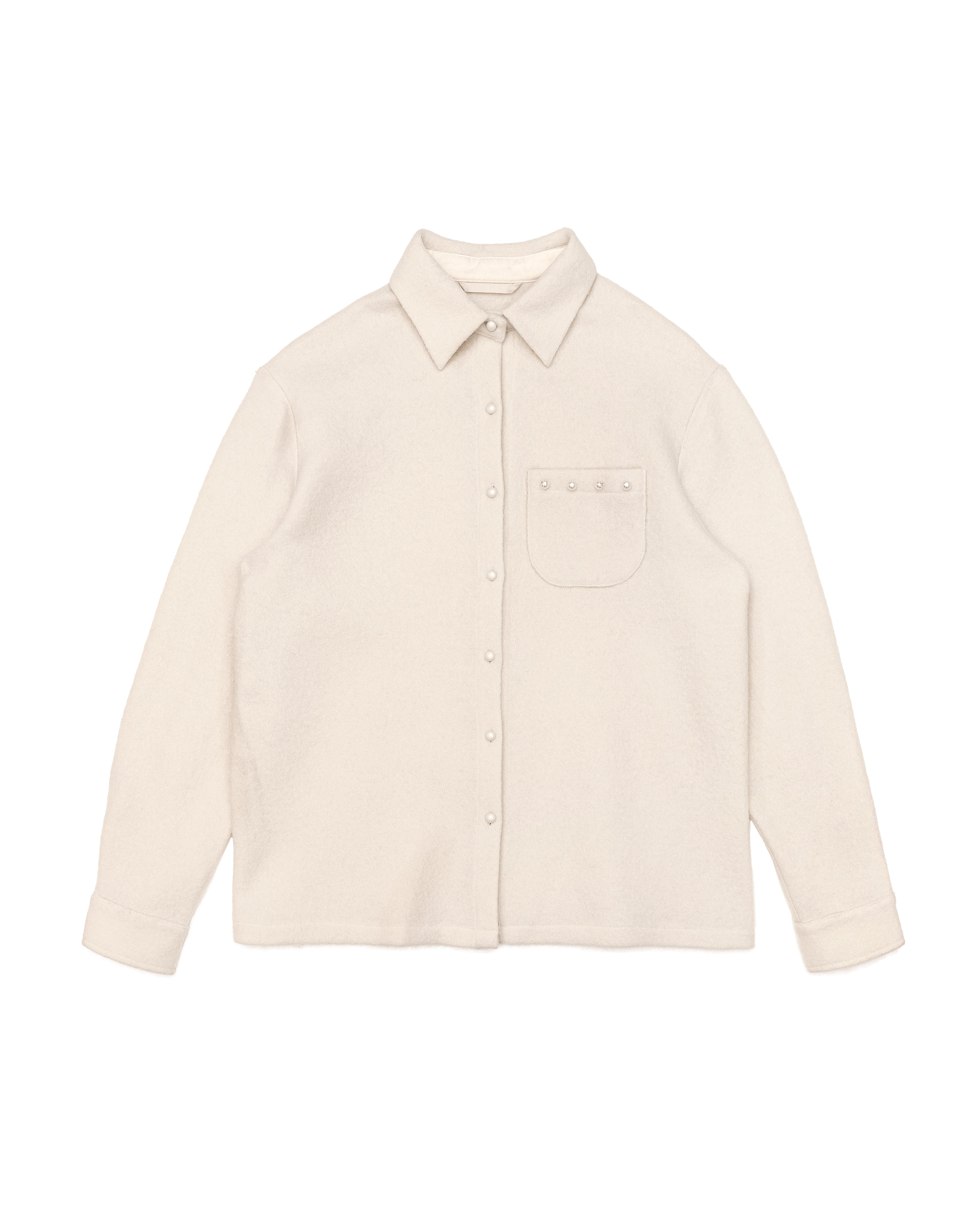 FRINGED BUTTON UP