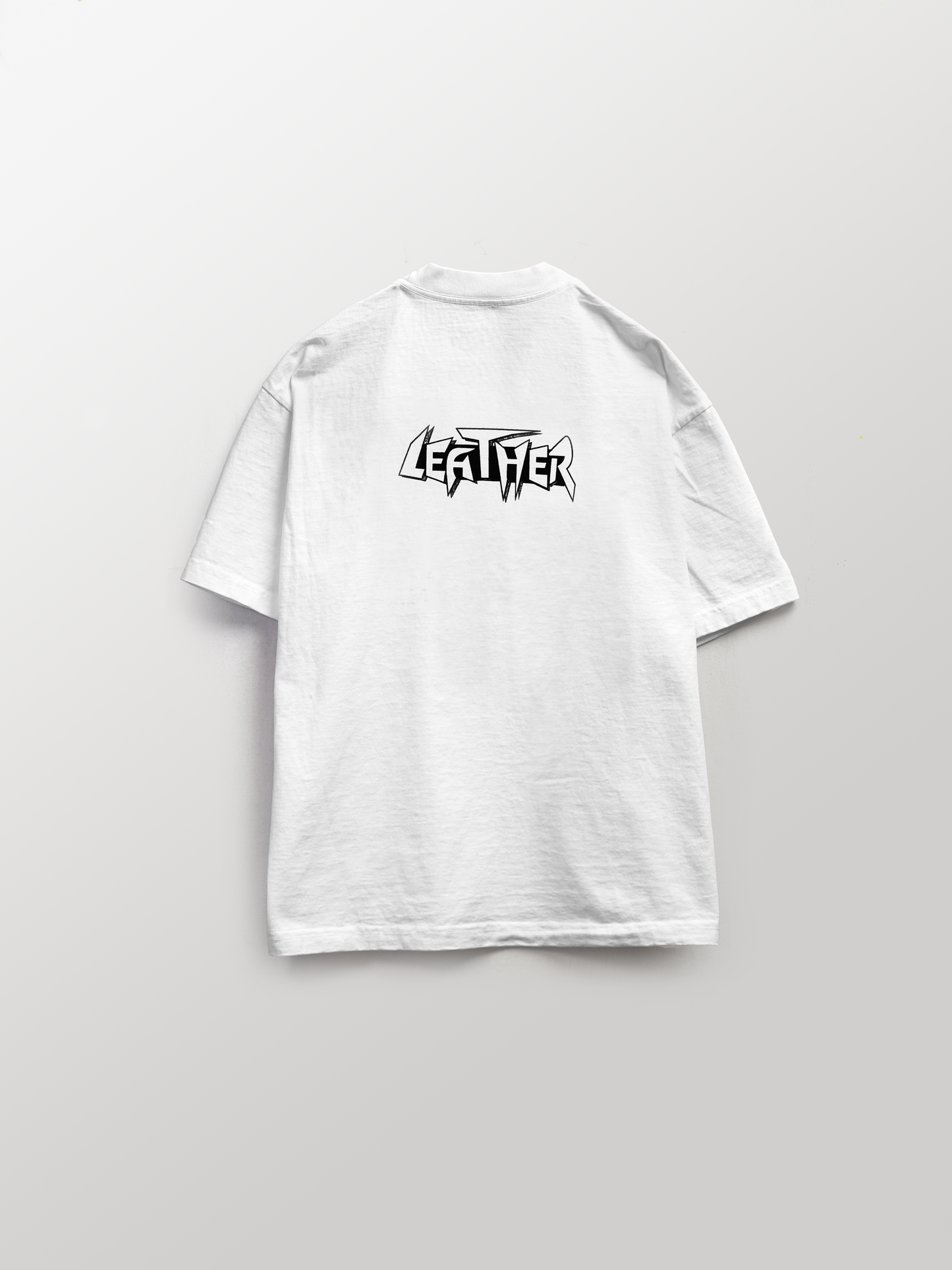LEATHER TEE [WHITE]