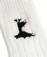 MALEFICENT SOCKS [WHITE]