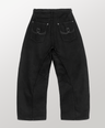 PINTUCK TWILL PANTS [BLACK]