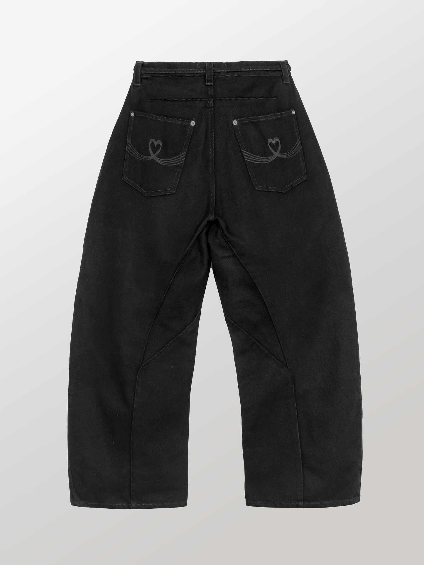 PINTUCK TWILL PANTS [BLACK]