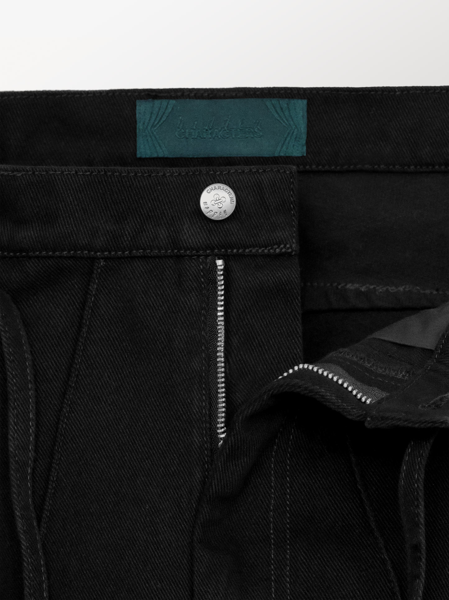 PINTUCK TWILL PANTS [BLACK]