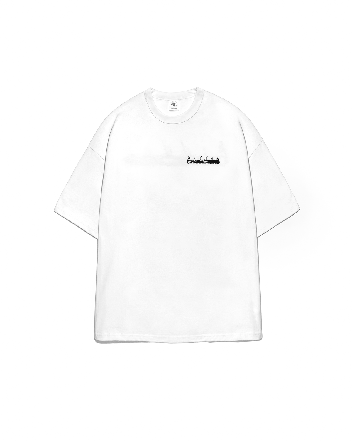 SCRATCH LOGO T-SHIRT [WHITE]