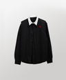 DOUBLE COLLAR SHIRT [BLACK]