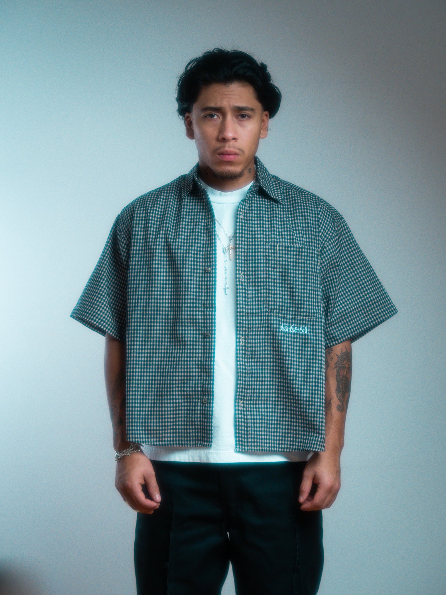 SMOCK SHIRT [BLACK PICNIC]