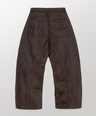 PINTUCK TWILL PANTS [BROWN]