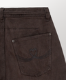 PINTUCK TWILL PANTS [BROWN]