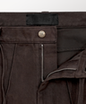 PINTUCK TWILL PANTS [BROWN]
