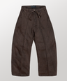 PINTUCK TWILL PANTS [BROWN]