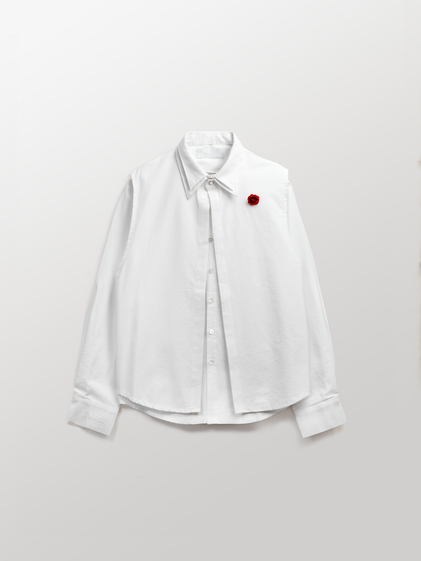 DOUBLE COLLAR SHIRT [WHITE]