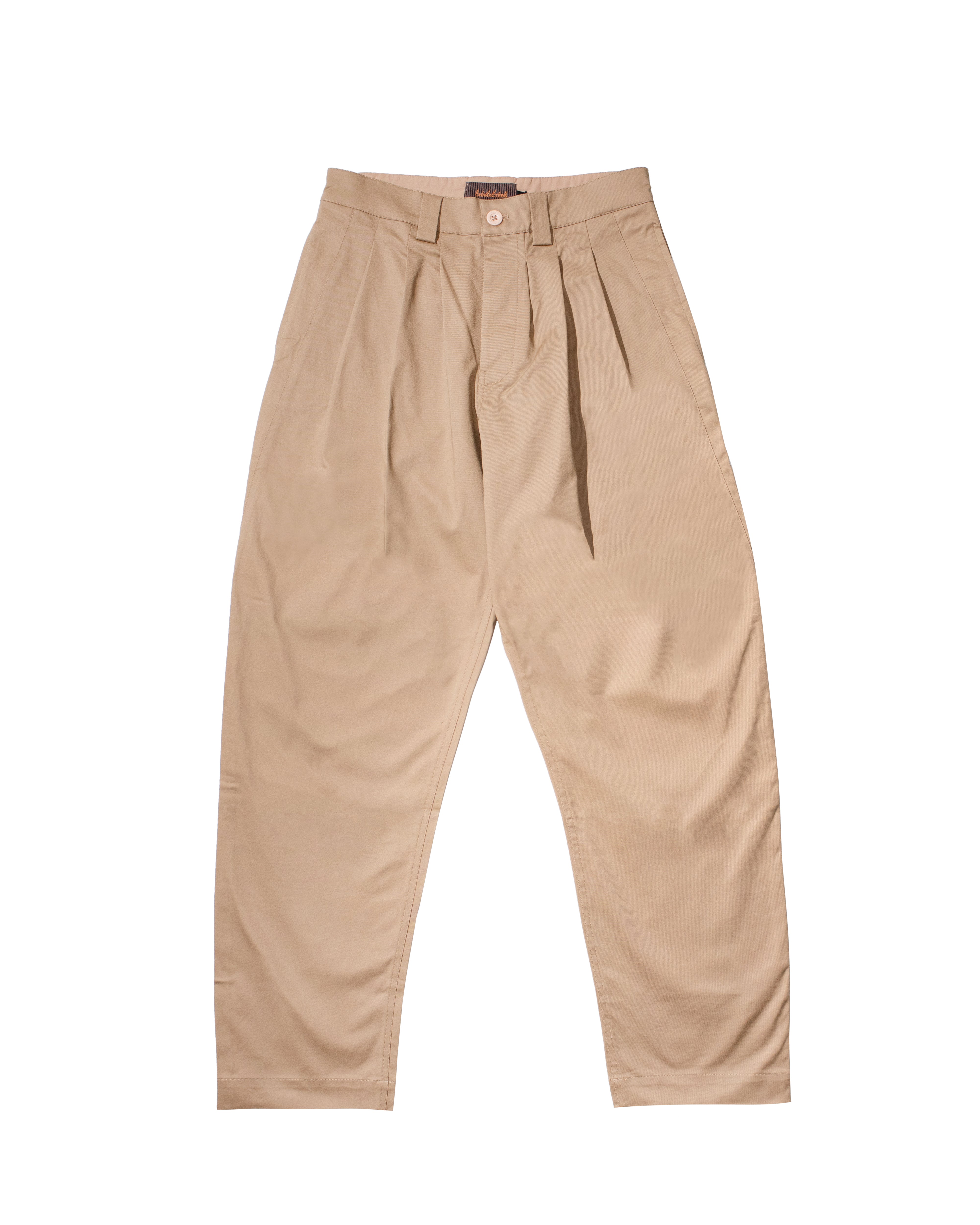 TRIPLE PLEATED PANTS 1.1 [TOFFEE]