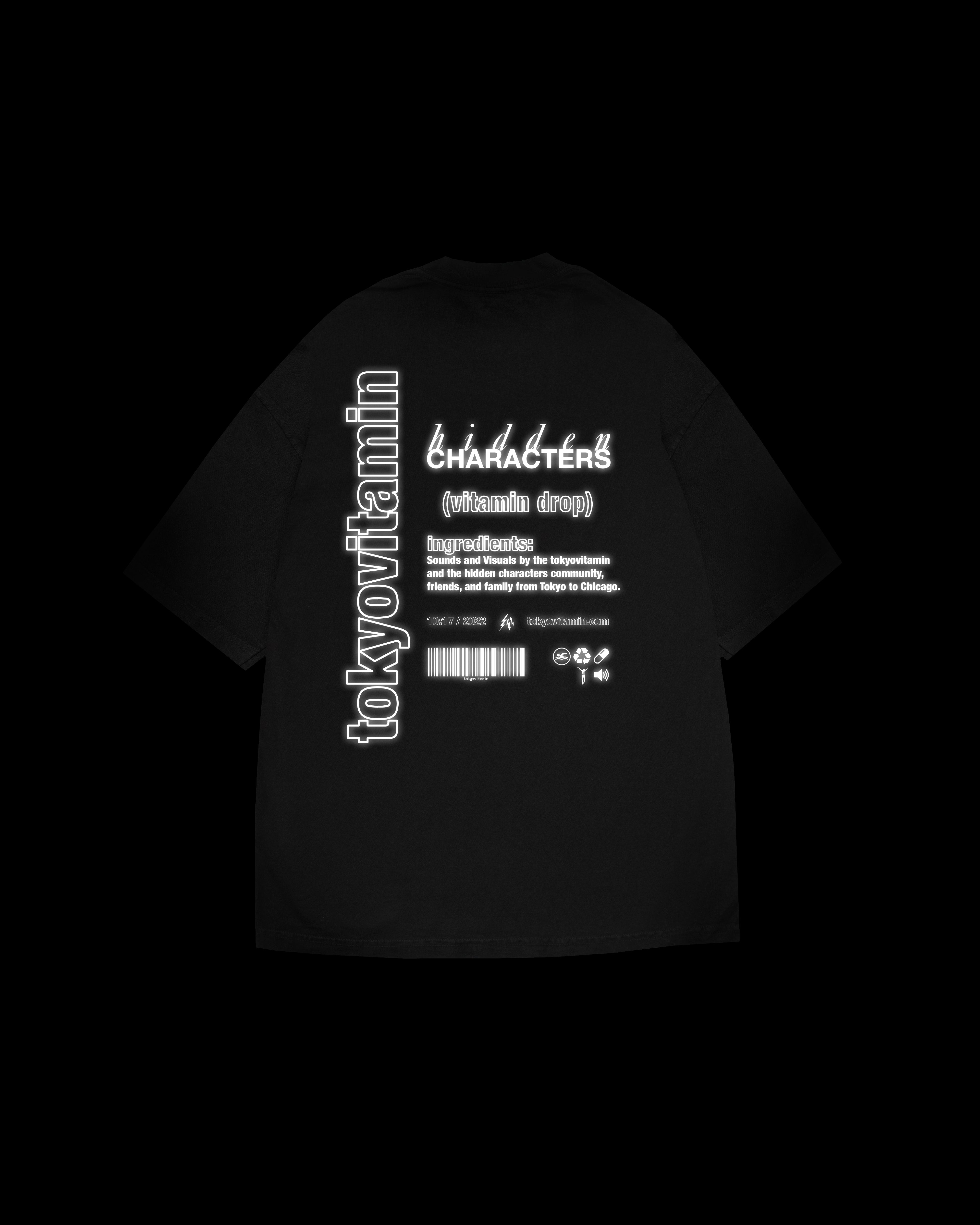 HC x TOKYOVITAMIN RADIO T-SHIRT [BLACK/REFLECTIVE]